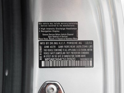 2012 Porsche 911 911 Carrera S