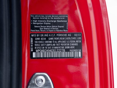 2013 Porsche 911 911 Carrera S