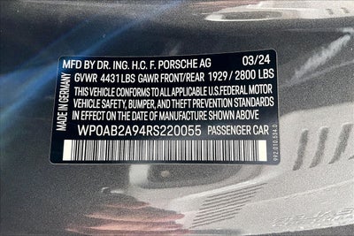 2024 Porsche 911 911 Carrera 4S (MY24)