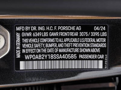 2025 Porsche Taycan Taycan 4S