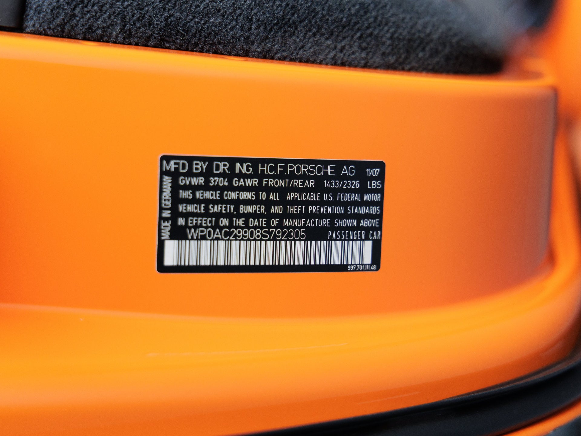 2008 Porsche 911 GT3 RS