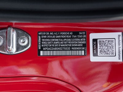 2022 Porsche 718 718 Cayman GT4 (MY22)