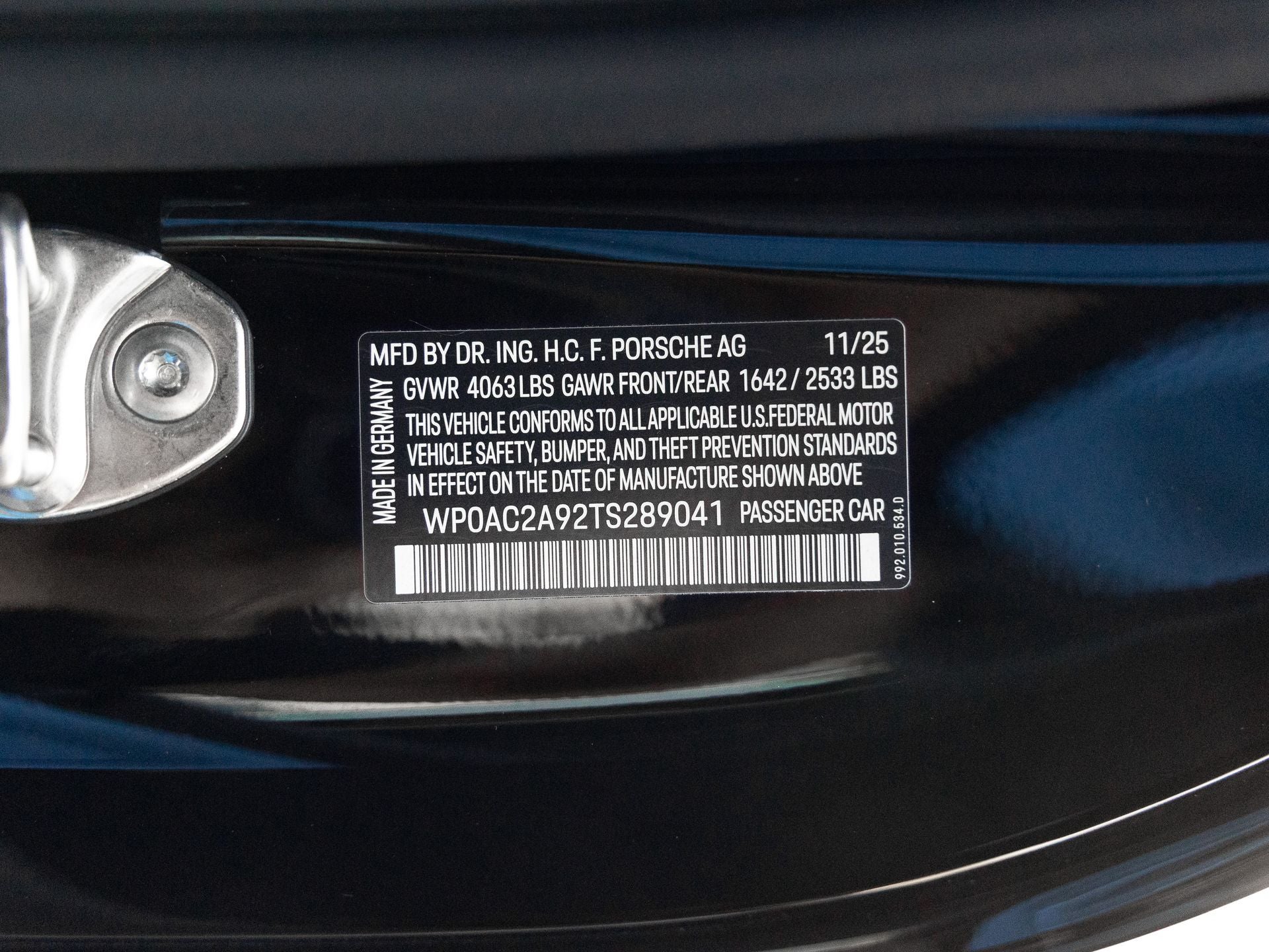 2026 Porsche 911 GT3 with Touring Package