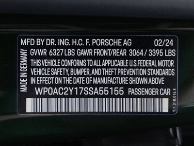 2025 Porsche Taycan Taycan Turbo S