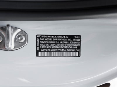 2025 Porsche 911 911 Turbo S