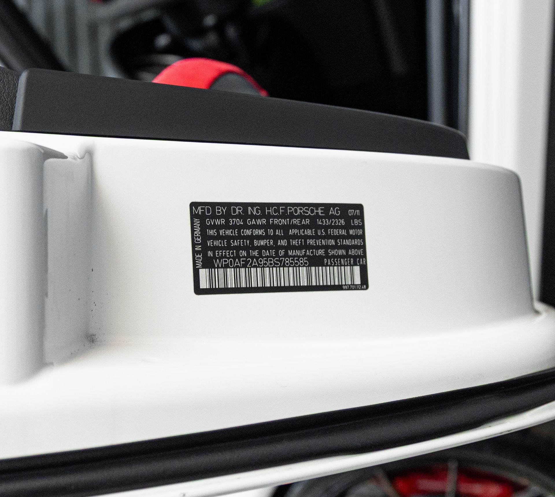 2011 Porsche 911 911 GT3 RS 4.0