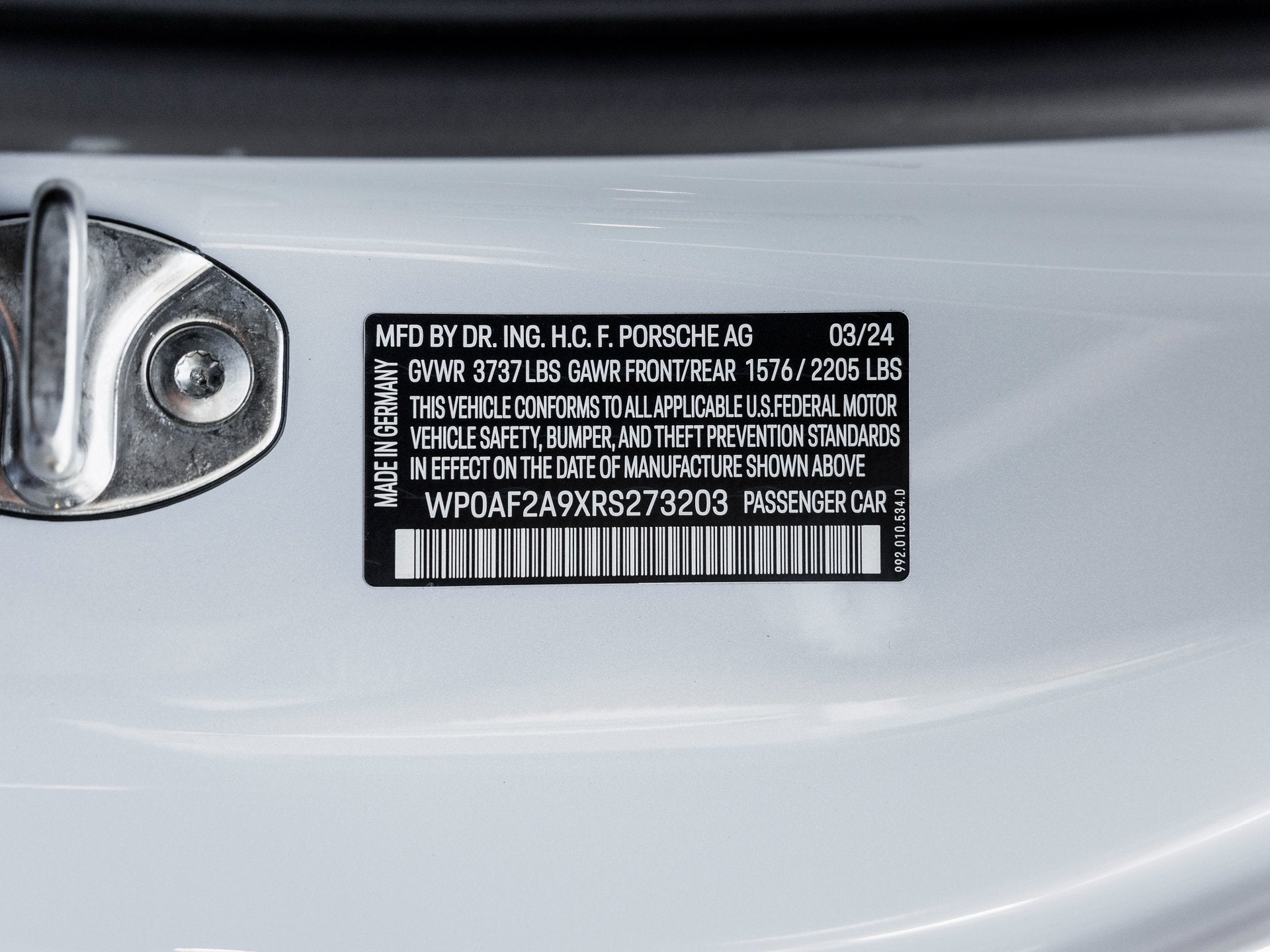 2024 Porsche 911 911 S/T