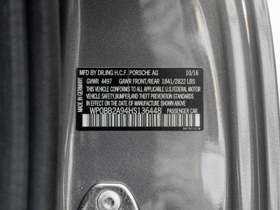 2017 Porsche 911 Targa 4S