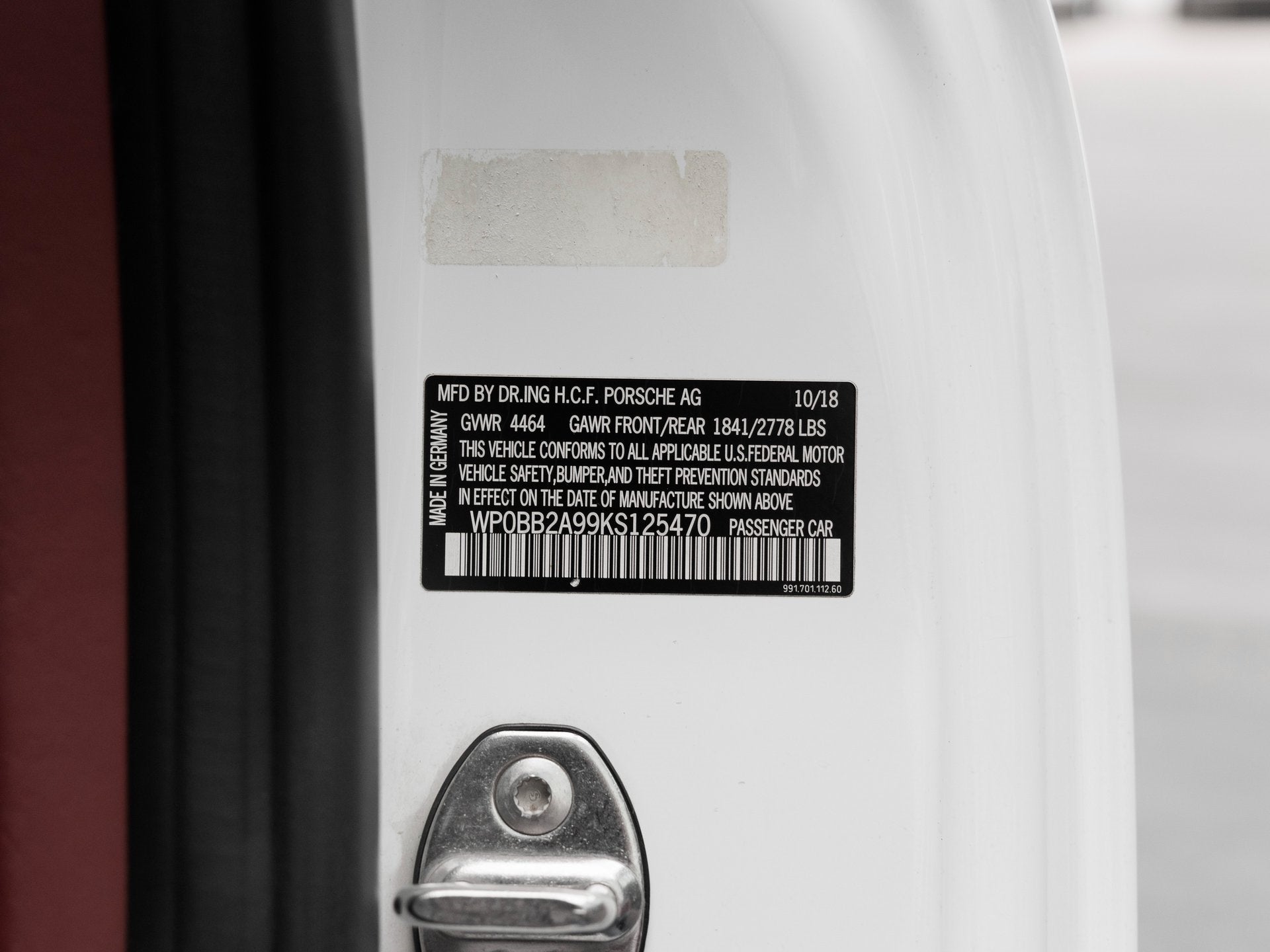 2019 Porsche 911 911 Targa 4 GTS