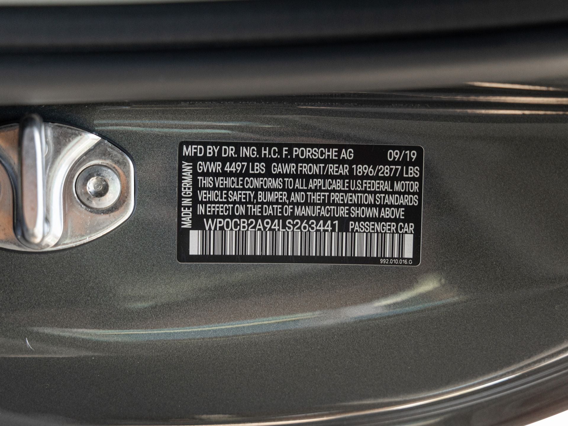 2020 Porsche 911 911 Carrera S Cabriolet