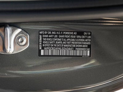 2020 Porsche 911 Carrera S Cabriolet