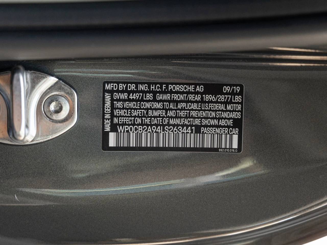 2020 Porsche 911 Carrera S Cabriolet