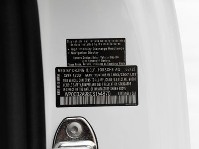2012 Porsche 911 911 Carrera S Cabriolet