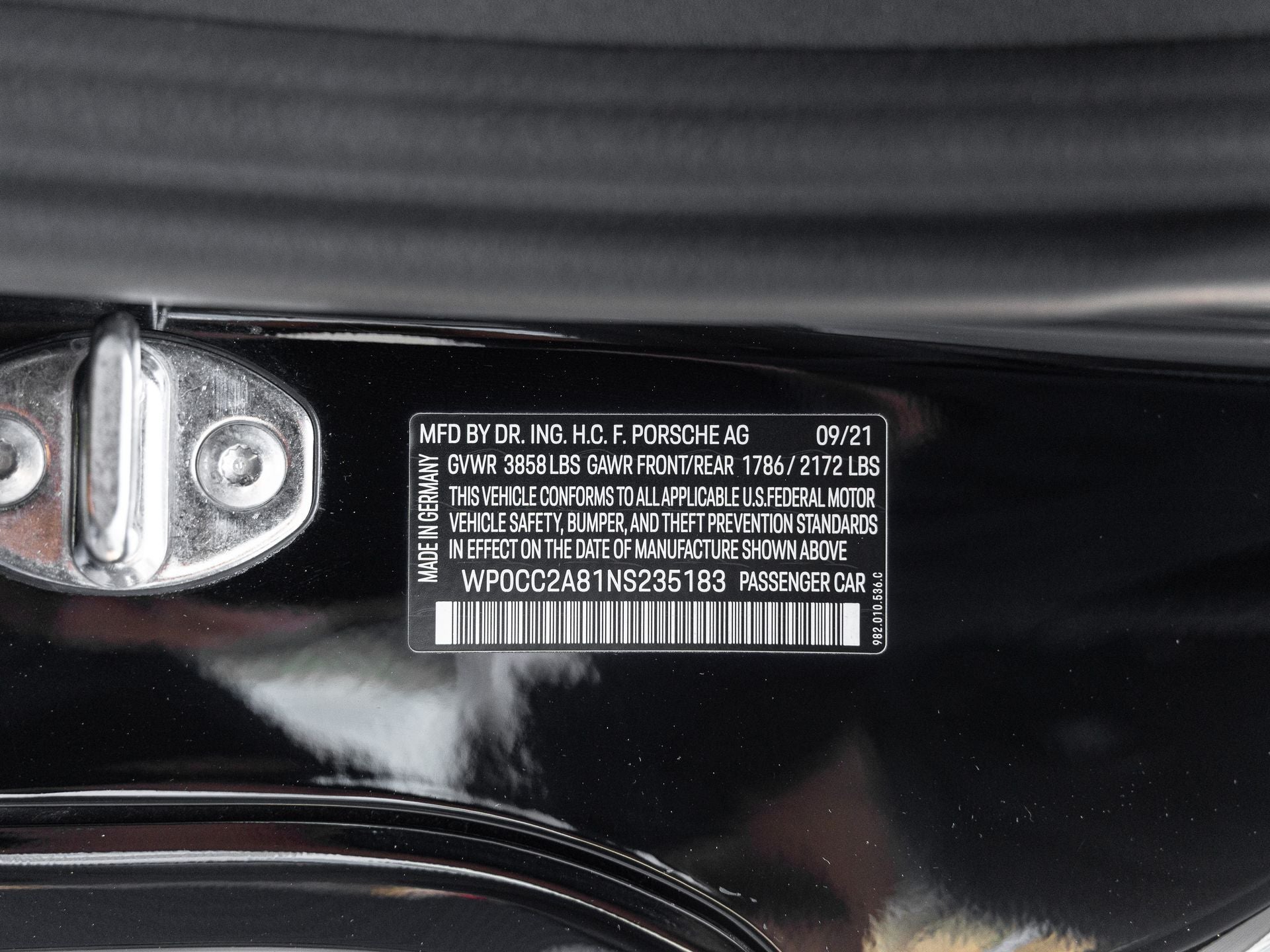 2022 Porsche 718 Spyder Base