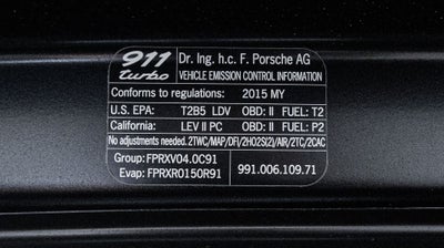 2015 Porsche 911 911 Turbo Cabriolet