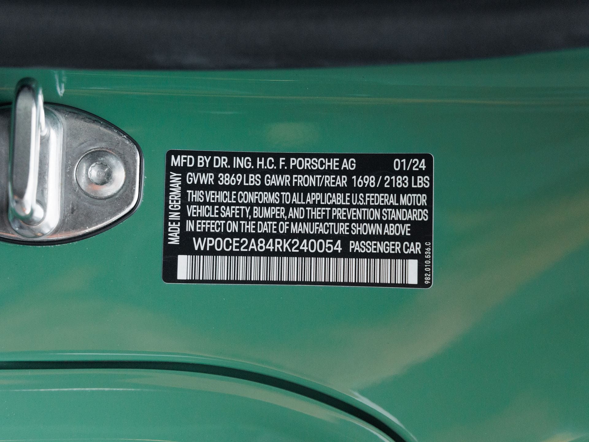 2024 Porsche 718 718 Spyder RS