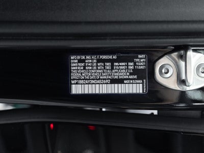 2022 Porsche Cayenne S Coupe Platinum Edition