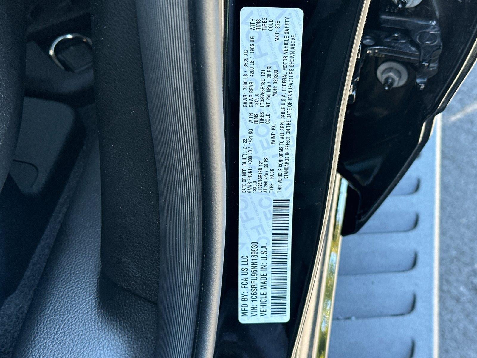 2022 RAM 1500 TRX