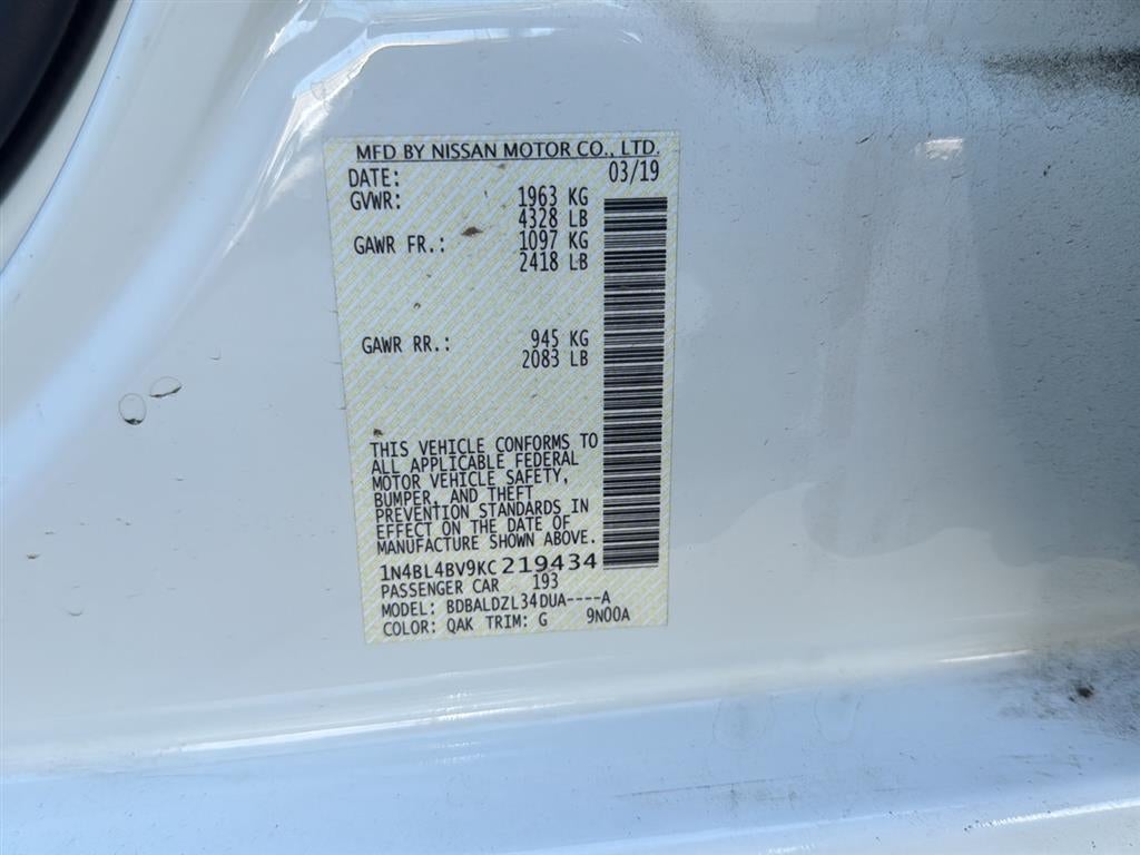 2019 Nissan Altima 2.5 S