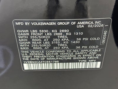 2026 Volkswagen Atlas 2.0T SEL