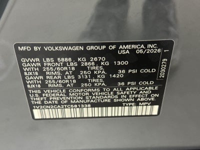 2026 Volkswagen Atlas 2.0T Peak Edition