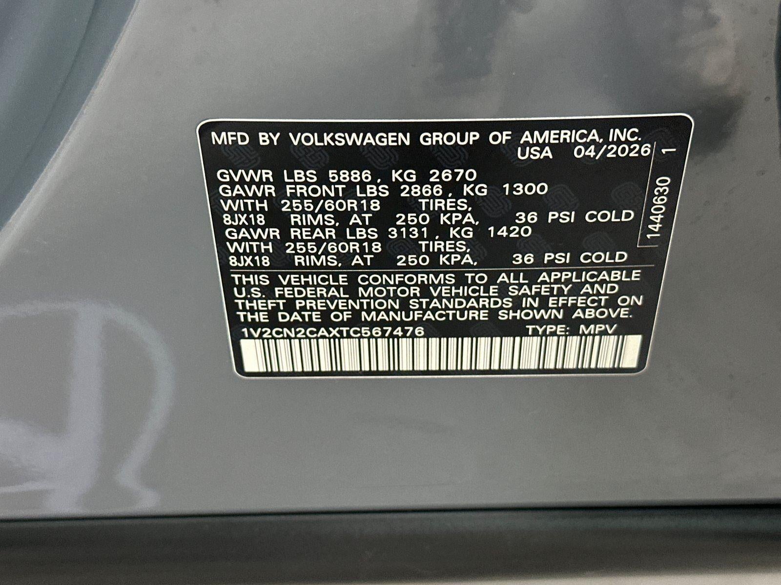 2026 Volkswagen Atlas 2.0T Peak Edition