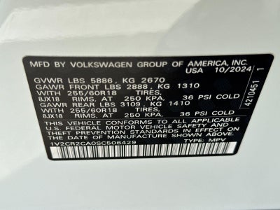 2025 Volkswagen Atlas 2.0T Peak Edition