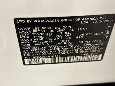 2025 Volkswagen Atlas 2.0T Peak Edition