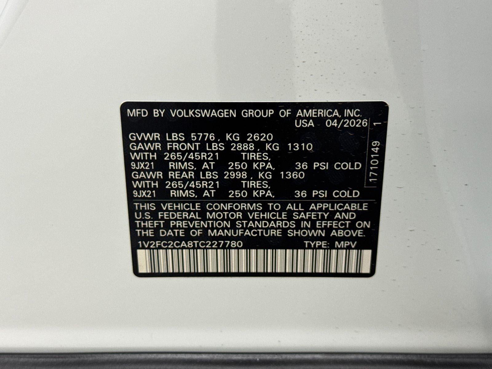 2026 Volkswagen Atlas Cross Sport 2.0T SEL Premium R-Line