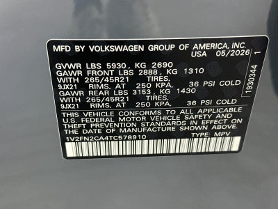 2026 Volkswagen Atlas 2.0T SEL Premium R-Line