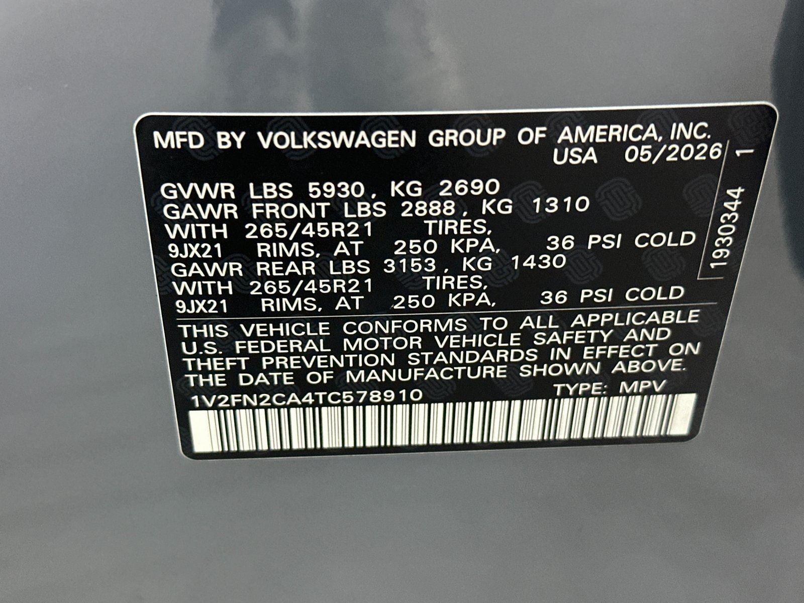2026 Volkswagen Atlas 2.0T SEL Premium R-Line