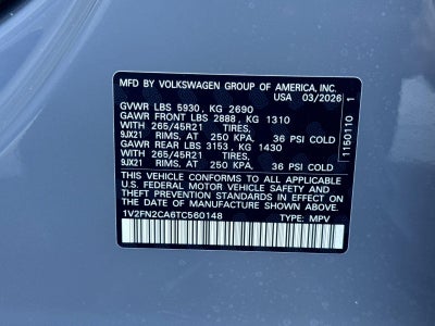 2026 Volkswagen Atlas 2.0T SEL Premium R-Line