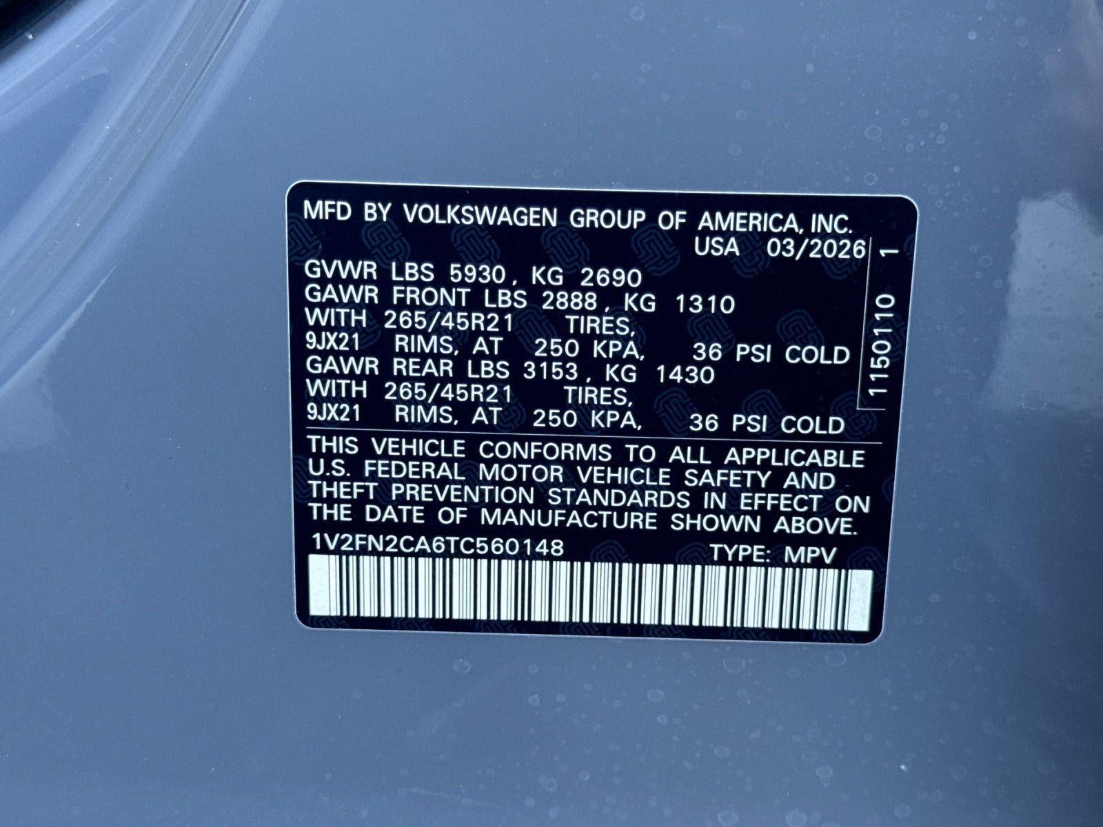 2026 Volkswagen Atlas 2.0T SEL Premium R-Line