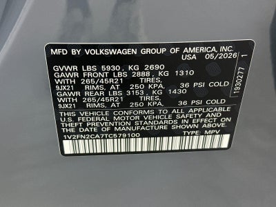 2026 Volkswagen Atlas 2.0T SEL Premium R-Line