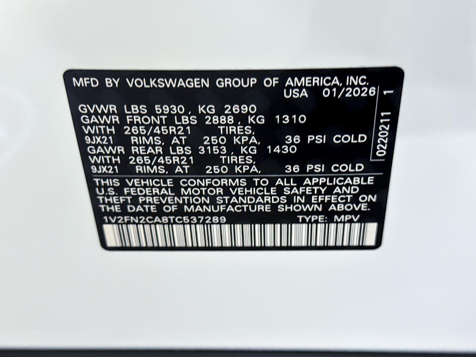 2026 Volkswagen Atlas 2.0T SEL Premium R-Line