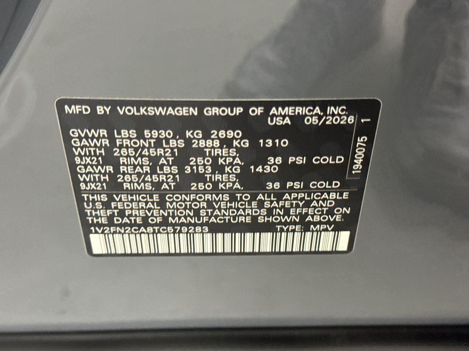 2026 Volkswagen Atlas 2.0T SEL Premium R-Line