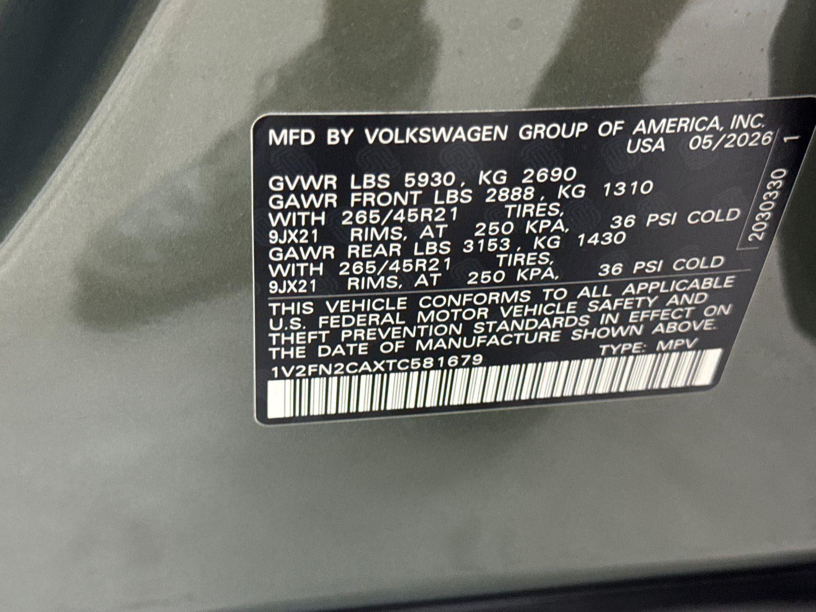 2026 Volkswagen Atlas 2.0T SEL Premium R-Line