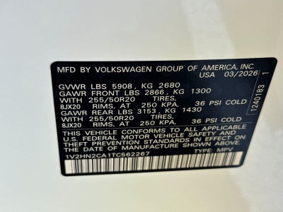 2026 Volkswagen Atlas 2.0T SE w/Technology