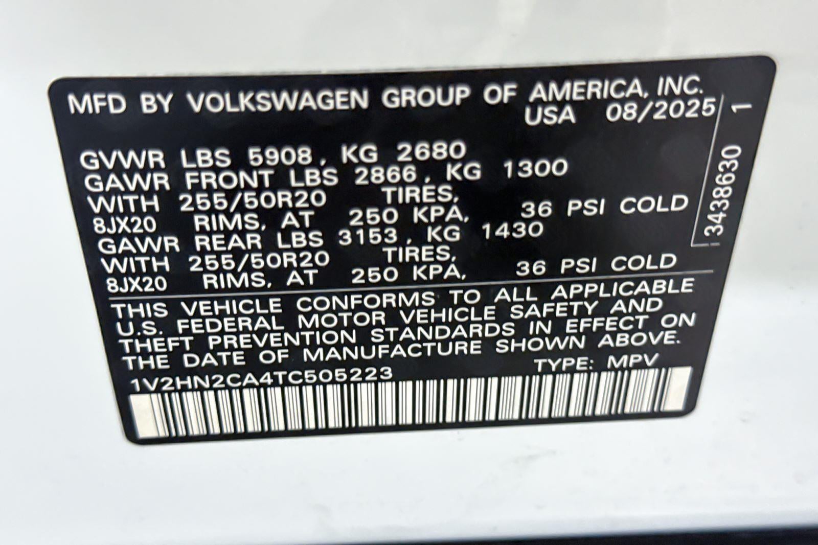 2026 Volkswagen Atlas 2.0T SE w/Technology