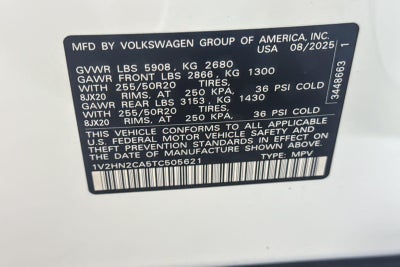 2026 Volkswagen Atlas 2.0T SE w/Technology