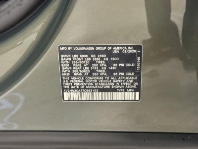 2026 Volkswagen Atlas 2.0T SE w/Technology