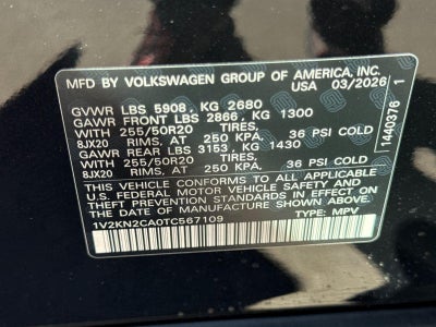 2026 Volkswagen Atlas 2.0T SE w/Technology