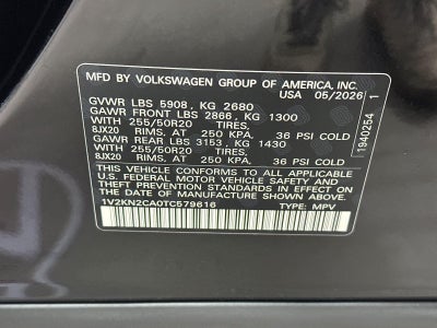 2026 Volkswagen Atlas 2.0T SE w/Technology