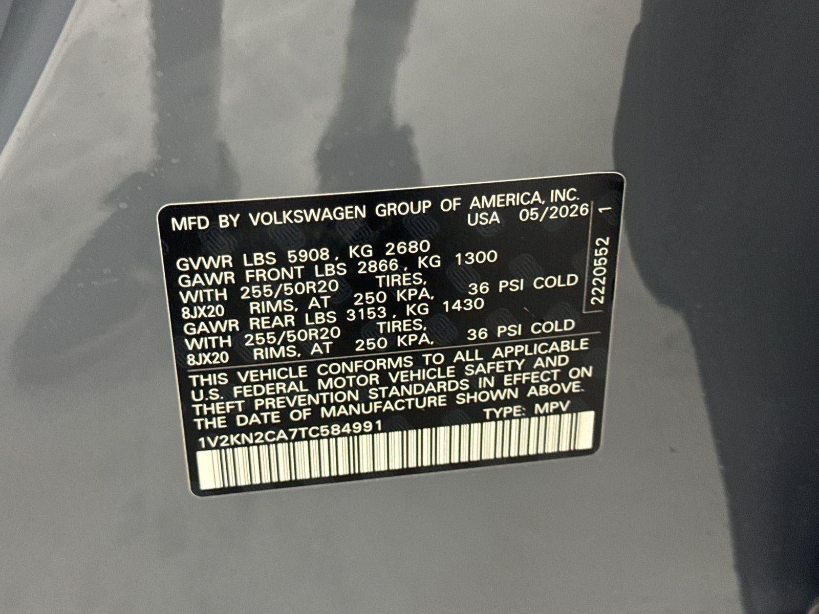 2026 Volkswagen Atlas 2.0T SE w/Technology