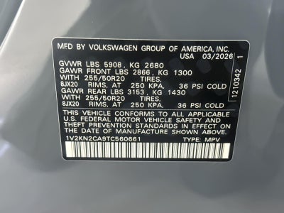 2026 Volkswagen Atlas 2.0T SE w/Technology