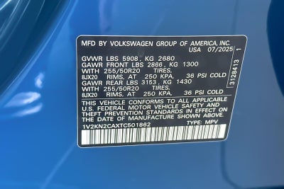 2026 Volkswagen Atlas 2.0T SE w/Technology