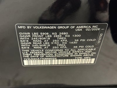 2026 Volkswagen Atlas 2.0T SE
