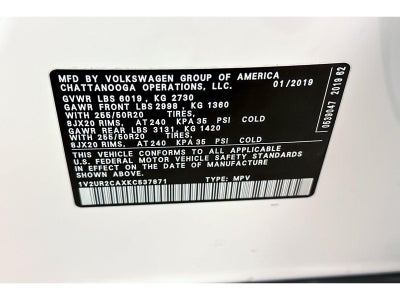 2019 Volkswagen Atlas 3.6L V6 SE w/Technology