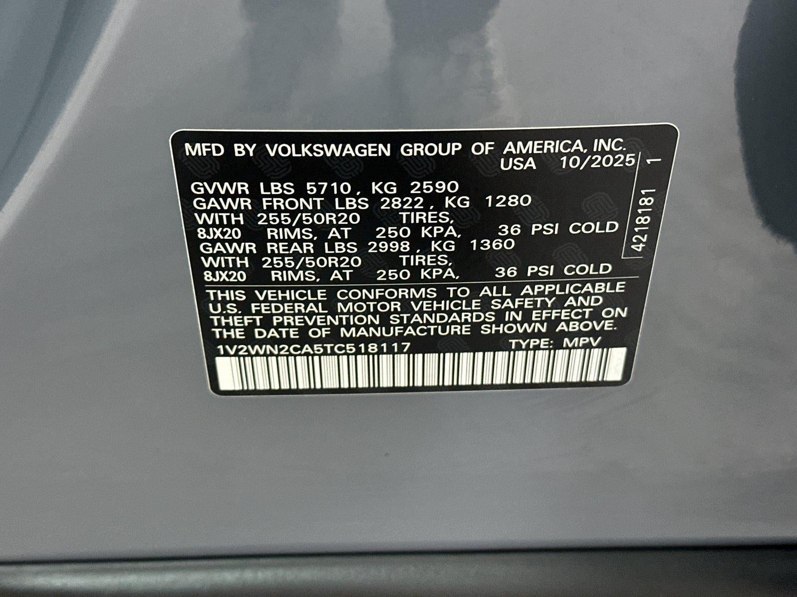 2026 Volkswagen Atlas 2.0T SE w/Technology