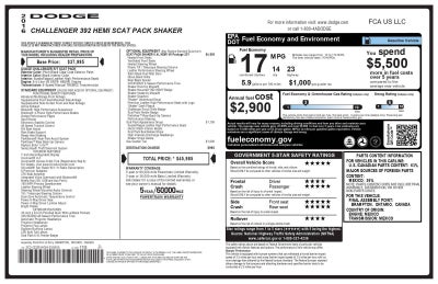 2016 Dodge Challenger 392 Hemi Scat Pack Shaker